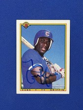1990 Bowman SIGNED Ty Griffin CUBS #37 auto autograph