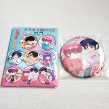 Ranma 12 pieces glitter can badge Ranma Akane