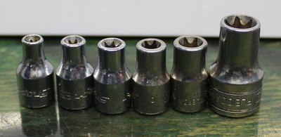 SNAP ON  FLE-SERIES  6-Pc Combination Drive InTORX  Shallow Socket Set (E4-E10)