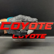 COYOTE Emblem Badges Red Black Mate Fender Angry Aggressive Racing Fender Emblem