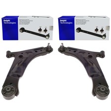 2X DELPHI QUERLENKER UNTEN VORNE RECHTS AUßEN LINKS PASSEND FÜR HYUNDAI I10