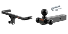 CURT Trailer Hitch 2in Receiver Class 3 w/ Multi-Ball Mount Towing Kit #13612