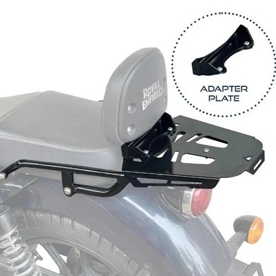 Top Rack with Backrest Adapter FIT for Royal Enfield Meteor 350 @24