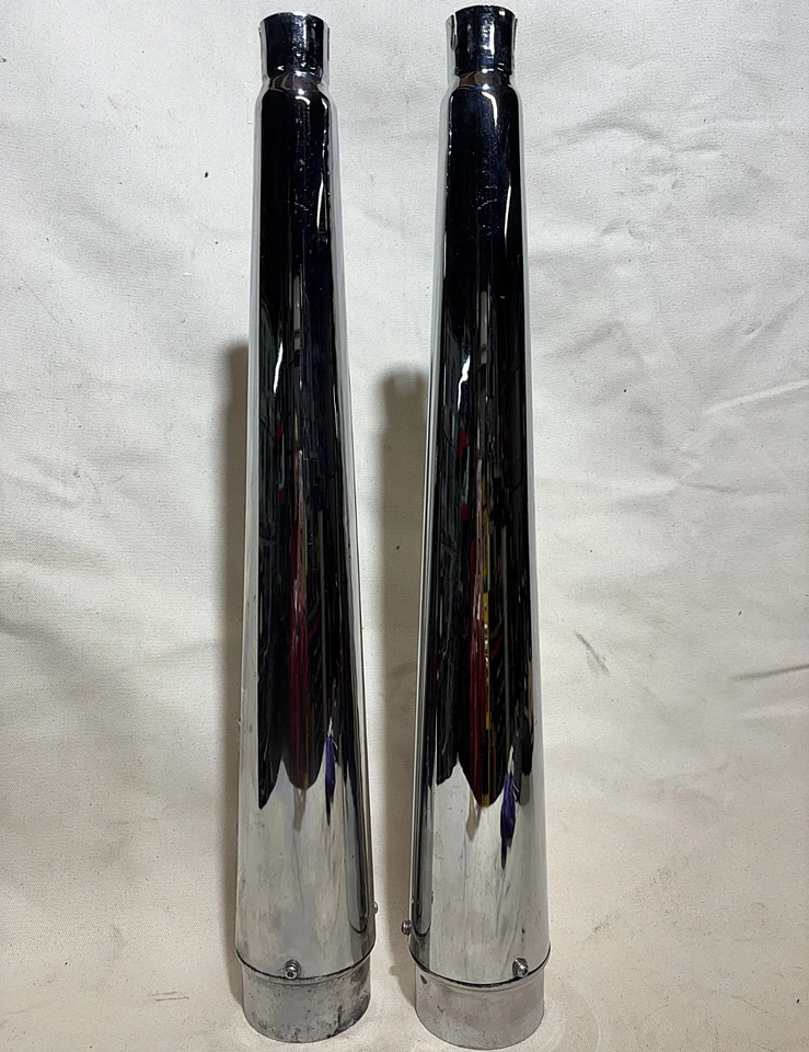 4" Pipes Exhaust for-Yamaha Royal Star Venture & Royal Star Tour Deluxe Chrome - Image 2 of 4