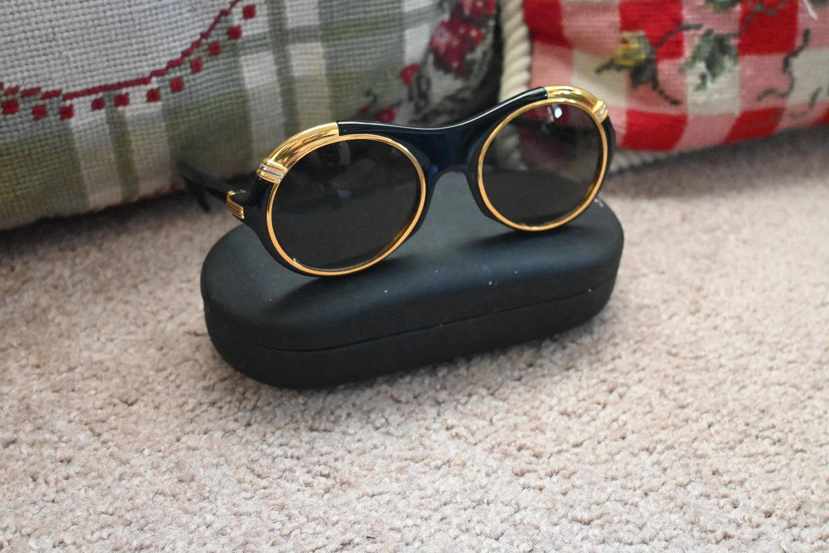 Cartier Black Vintage Sunglasses for sale | eBay