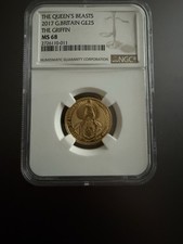2017 Queen’s Beasts Griffin £25 Gold Coin – NGC MS68 – 1/4oz Gold – Royal Mint 