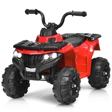 6V Battery Powered Kids Ride On ATV 4-Wheeler Quad w/ MP3 & LED Headlight Red