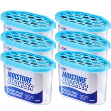 VEVOR Moisture Absorber Boxes 6 Packs 10.8 oz Fragrance Free Moisture Absorbers