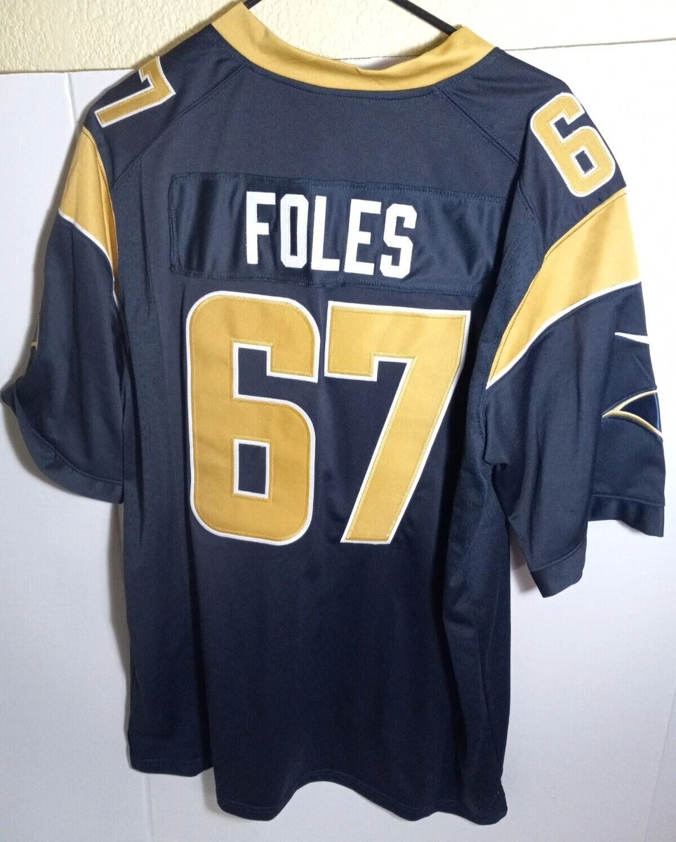 Nike On Field Los Angeles Rams Nick Foles 67 NFL Jersey Mens L