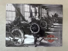 Harley Davidson Motorcycle Factory Tin Sign 15.75" W x 12" H HDL-15535