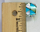 HSN Colleen Lopez Sterling Silver Mother Of Pearl & Turquoise Inlay Ring Size 5 — photo 10