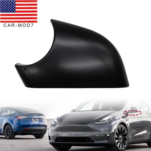 Left Side Driver Door Wing Mirror Cover Lower Holder Black Fit For Tesla Model y