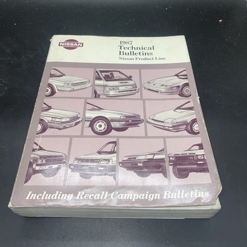 1987 Technical Bulletins Book for Nissan - Afbeelding 1 van 5