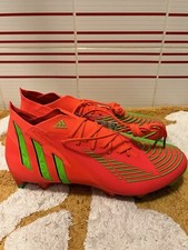 Men 8.5 Adidas Predator Edge.1 SG Soft Ground Soccer Cleat Solar Red GW1016