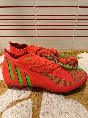 Men 8.5 Adidas Predator Edge.1 SG Soft Ground Soccer Cleat Solar Red GW1016