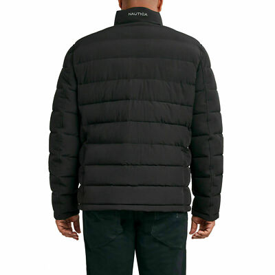 Nautica Men's Stretch Puffer Performance Jacket Water