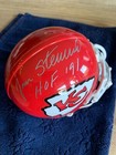 Jan Stenerud HOF 91 Signed Authentic KC Chiefs Mini Helmet JSA COA & Case — photo 4
