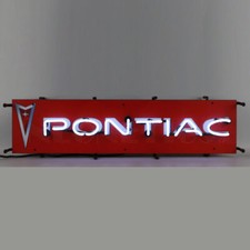 Neonetics 5smlpn Pontiac Junior Neon Sign Licensed Neon Light 32 By 8