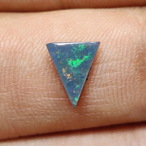 Natural Blue Australian Opal, Blazing Fire, Jewelry Making, Handmade Stone. - Picture 6 of 10