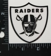 Las Vegas Raiders White Out Mini Football Helmet Decals