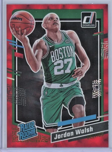 2023-24 Panini Donruss - Rated Rookie Red Fireworks #229 Jordan Walsh /88 (RC)
