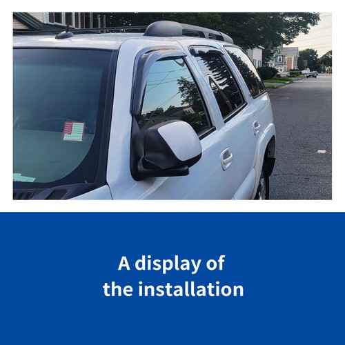 Window Visors Deflector For 15-19 Nissan Murano Vent Visor Rain Guards 4pc - Picture 7 of 7