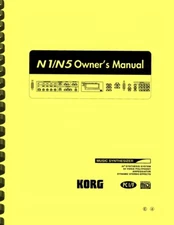 Korg N1 N5 Synthesizer OWNER'S MANUAL