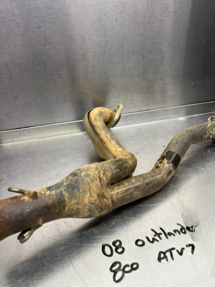 07 08 09 10 Can-Am Outlander 800 4x4 cabezal trasero tubo de escape Foto 2 de 4