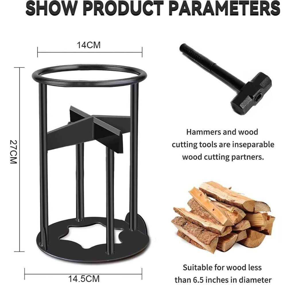 Cast Iron Firewood Kindling Splitter Manual Wood Chopper Wood Splitting