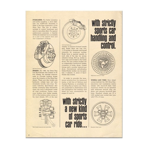 Folleto de ventas de reproducción de Corvette 1965 - Imagen 6 de 15