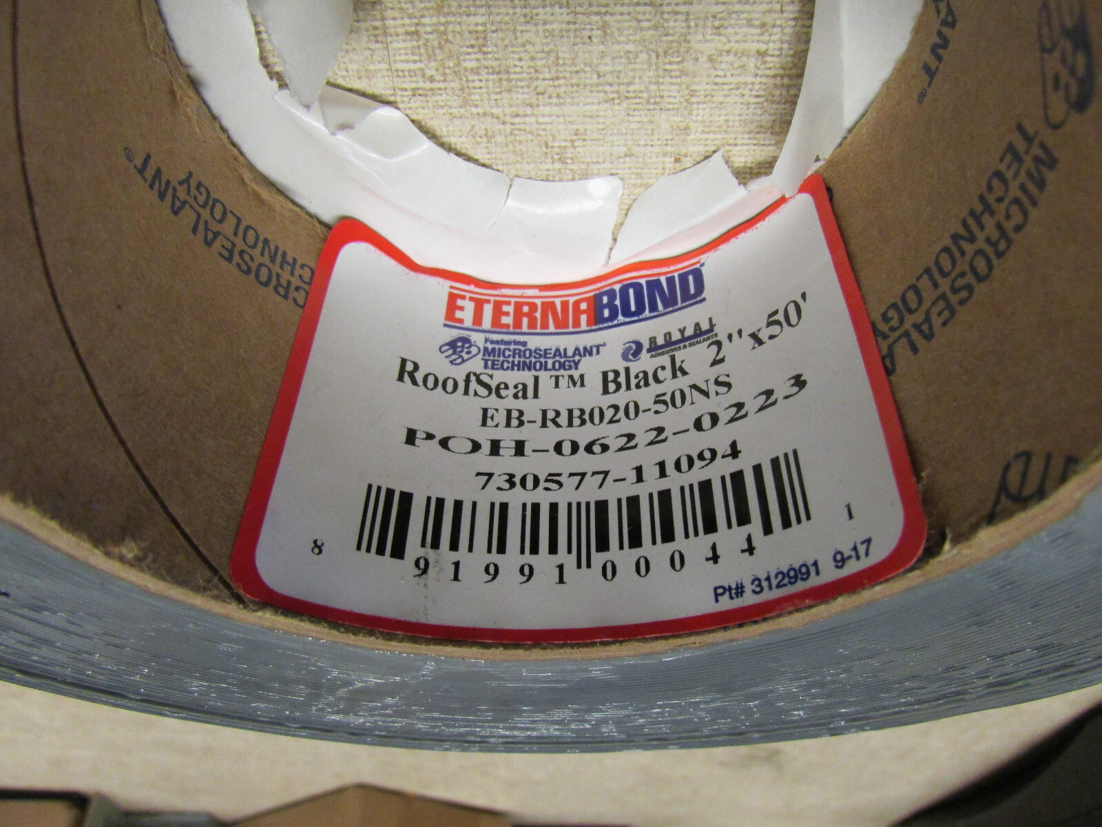 2" X 50' Eternabond RV Roof Tape RV Seal Black EBRB02050NS EPDM