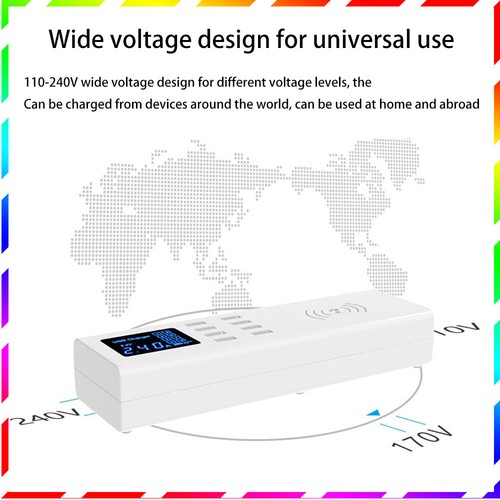 Lightweight Mini multi-port 8USB Fast charging station Wireless hub 5V/8A travel - 第 9/11 張圖片