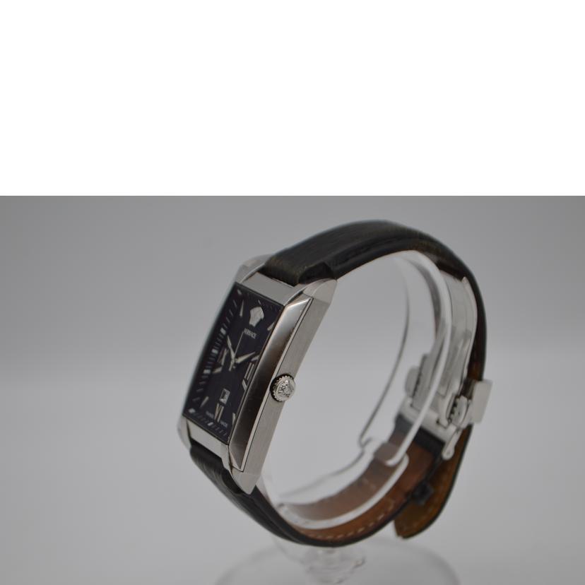 VERSACE Dateboy Quartz NLQ99 Rectangular Face Black Analogue 