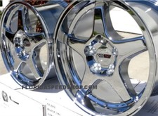 C4 Zr1 Chrome Corvette Wheels Fits 1988-1996 C4 17x9.517x11 On Sale