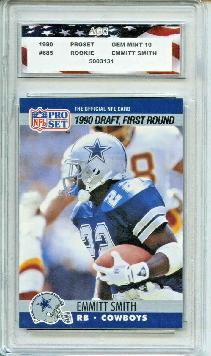Emmitt Smith Dallas Cowboys Football Pro Set Sports Trading Cards