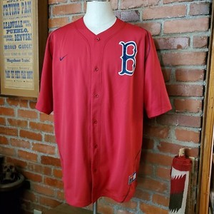 red nike baseball jersey