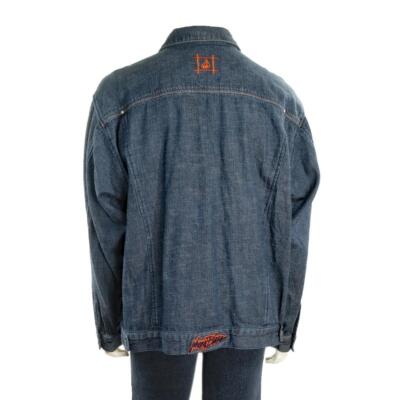Vintage 90s JOHNNY BLAZE Jean Denim Jacket Loose Fit Sz. XL Dark