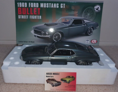 Ford Mustang GT 1969 "Bullet Street Fighter dunkelgrün met. (Neu und