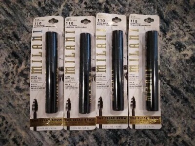 4 PACKS MILANI The Clear Brow Clear Eyebrow Gel 110 NEW eye defines sets holds