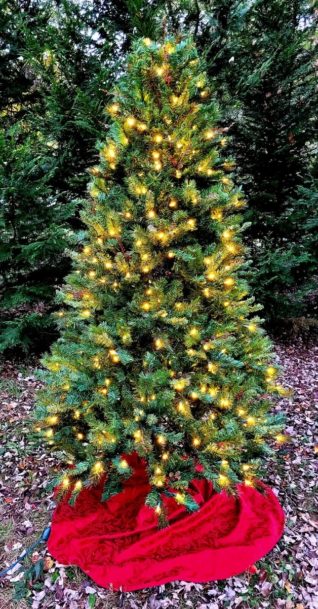 GE 7.5 Energy Smart 500 Light LED Pre lit Nordic Pine Christmas Tree w Stand