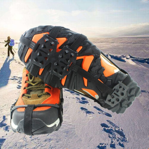 24-Teeth Anti-skid Spikes Cleats Ice Snow Crampons Gripper Anti Slip Shoes Boot