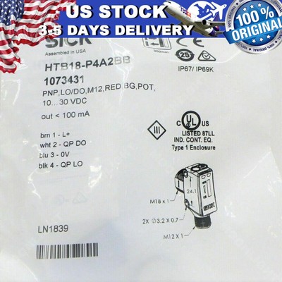 New SICK HTB18-P4A2BB HTB18P4A2BB 1073431 Photoelectric Sensors