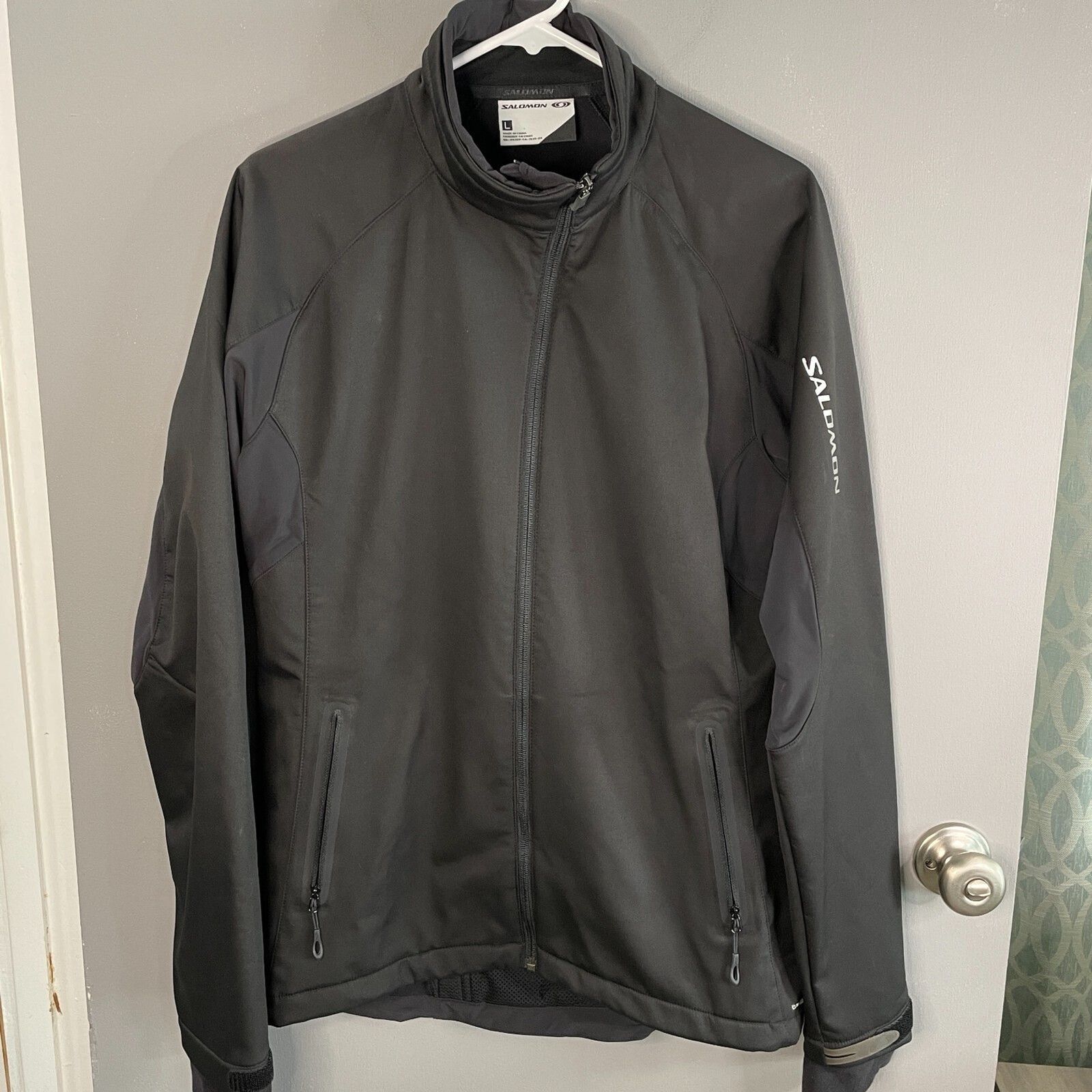 Giacca softshell Salomon donna L clima vento manica lunga full zip finto collo LEGGI