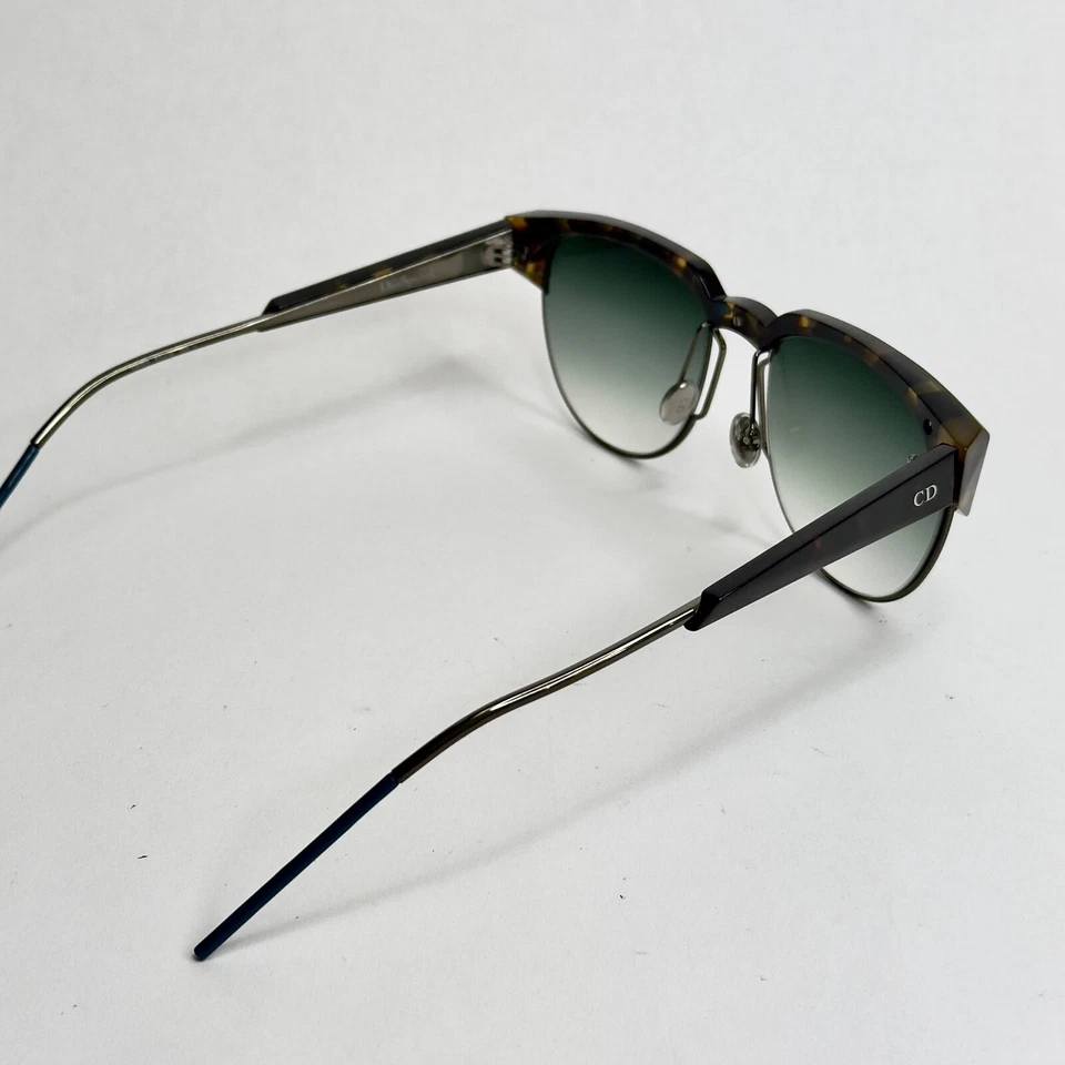 CHRISTIAN DIOR SPECTRAL Brown Havana Green Aviator Sunglasses DIORSPECTRAL - Image 4 of 4