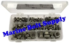 Stainless Steel Thin/Jam Nut Assortment Kit - Marine Bolt Supply 8-111014