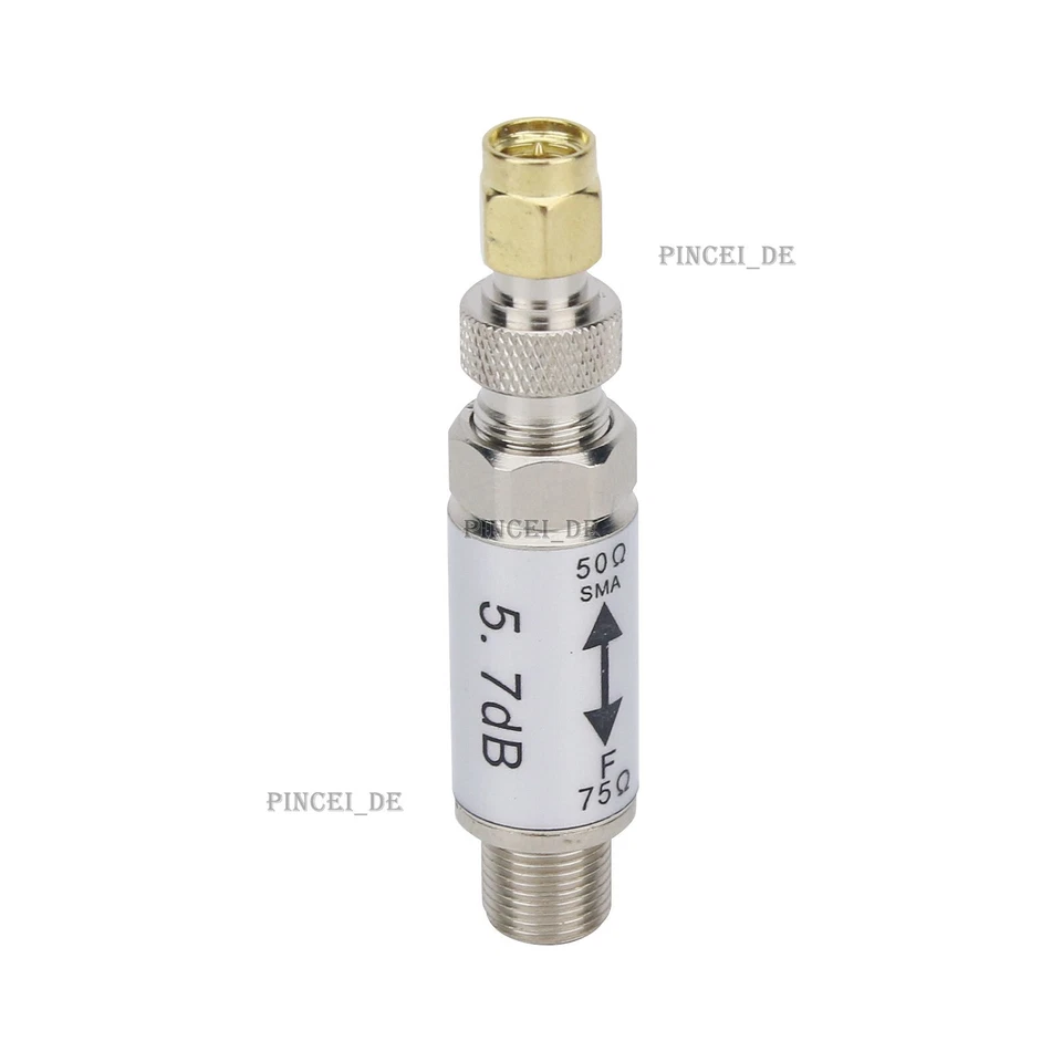 0-3GHz SMA Male to F Female Connector 50-75ohm Impedance Converter Radio Acc - Image 4 of 4