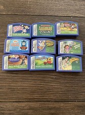 Leapster Leap Frog 9 Game Lot Dora Thomas Train Numbers Animals Phonics