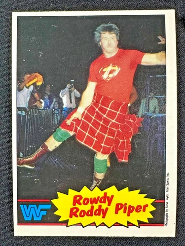 Rowdy Roddy Piper RC 1985 O-Pee-Chee WWF #7 Rookie OPC WWF