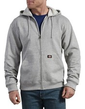Dickies Midweight Fleece Full Zip Hoodie Sweatshirt, Dickies TW291 HG, NWT, Grey