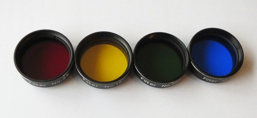 Set of 4 Superior Quality Yellow Red Blue Green 1.25" Filter for Telescope SALE - Picture 4 of 8